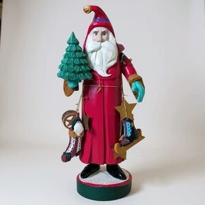 Vintage House of Hatten 18" Old World Santa Christmas Tree 1992 Denise Calla
